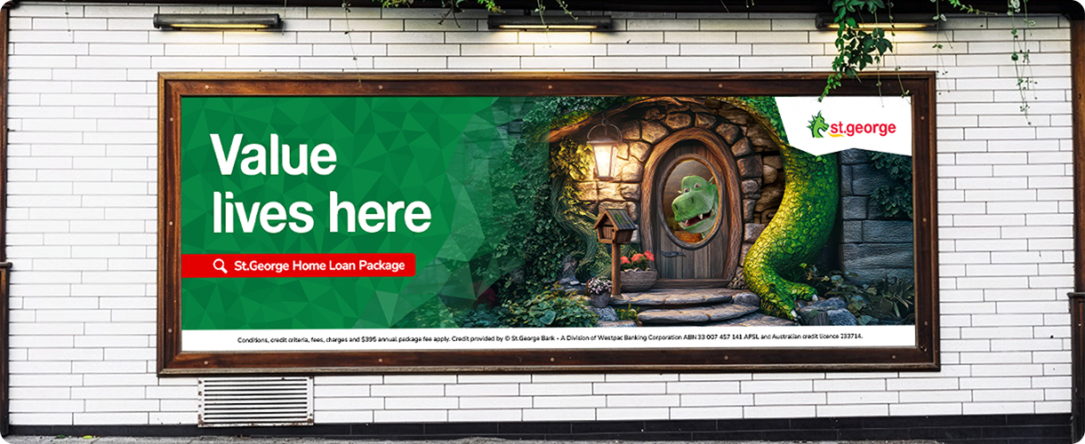 St.George 'Value lives here' transit ad
